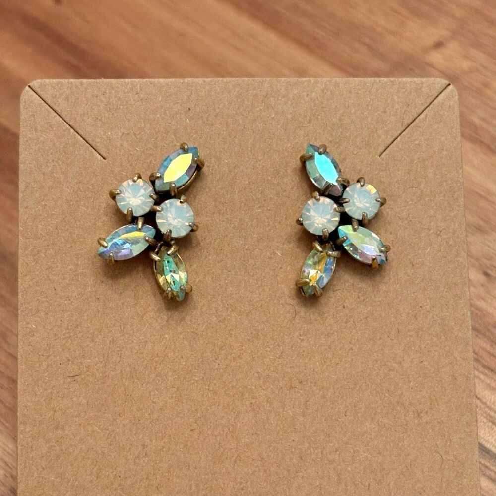 J.Crew | Aurora Borealis Crawler Earrings | 3/4” Length